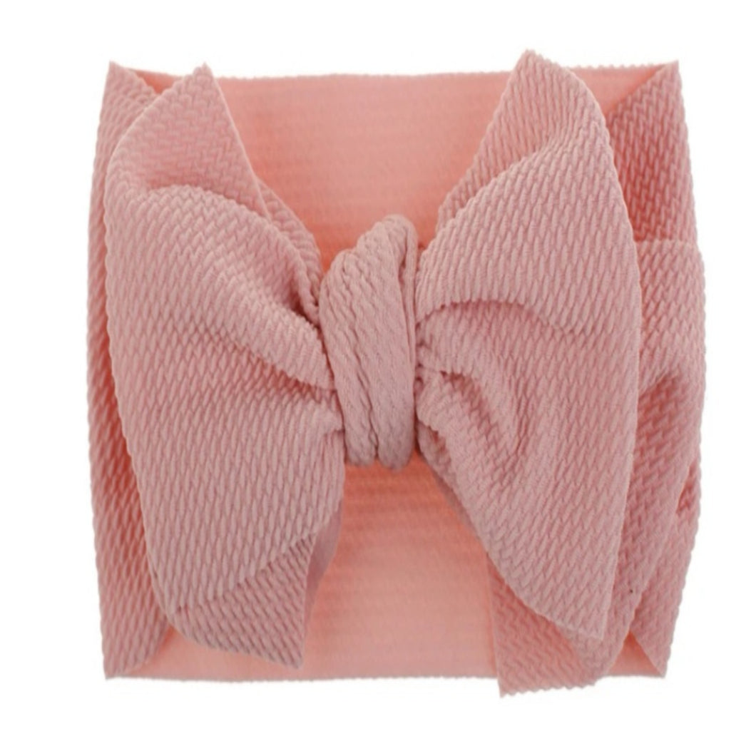 Pink Large Bow Headband