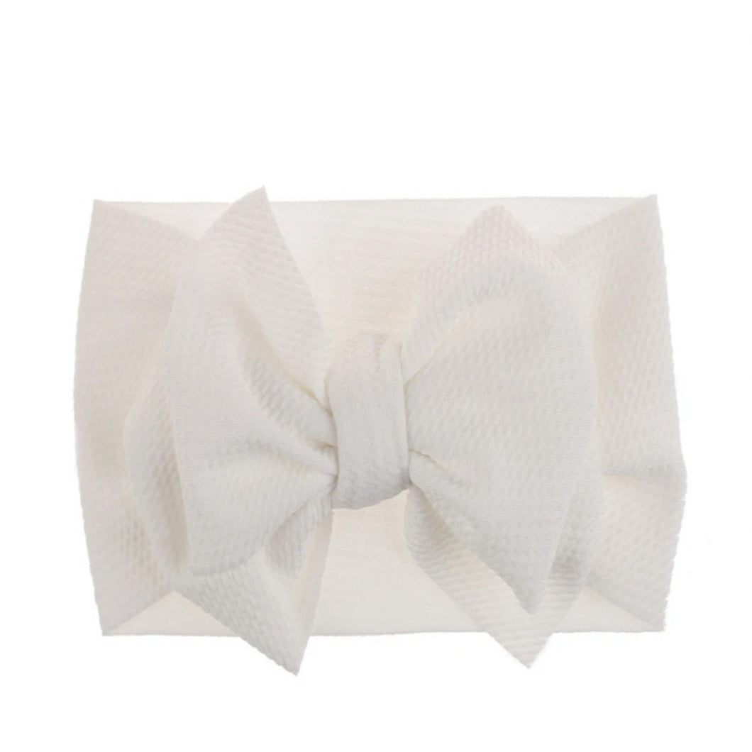 Large White Bow