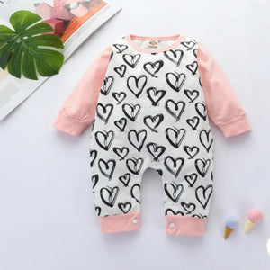 Heart Print Jumpsuit