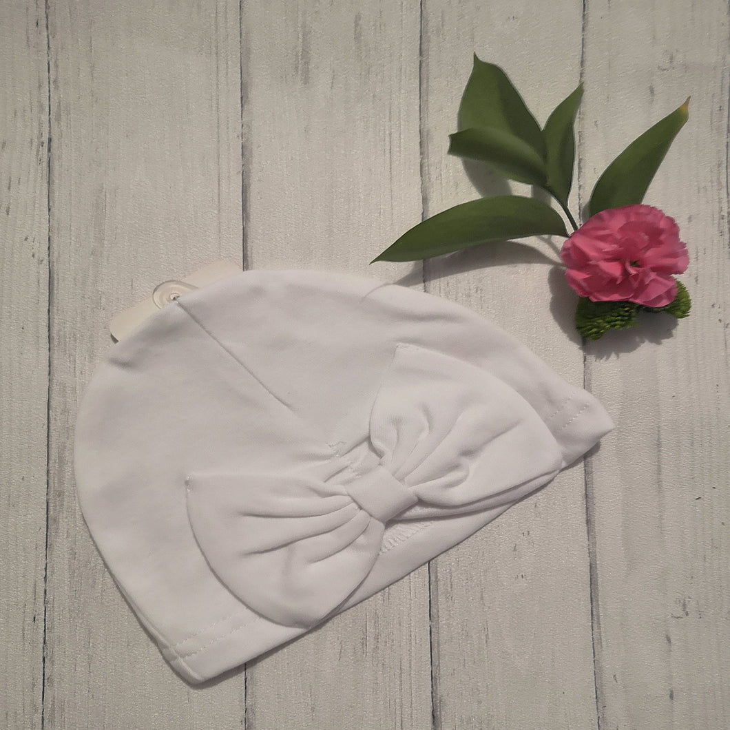 White Bow Hat