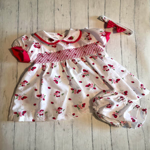 Fuchsia Floral Empire Dress