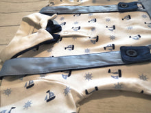Load image into Gallery viewer, Nautical Suspender Shorts Set
