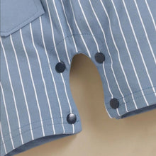 Load image into Gallery viewer, Striped Dungaree Set
