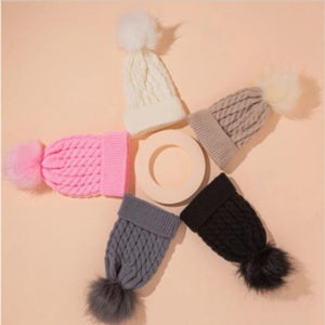Woolen Pom Pom Hat