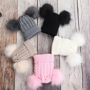 Double Pom Pom Hat