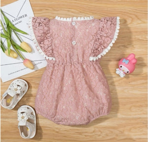 Pink Lace Bodysuit