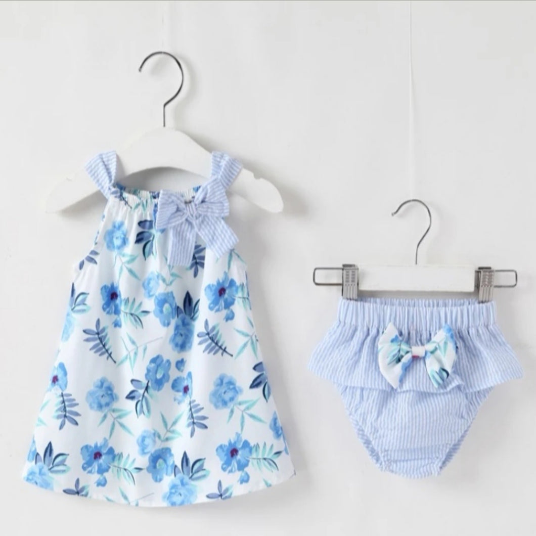 Blue Floral Dress